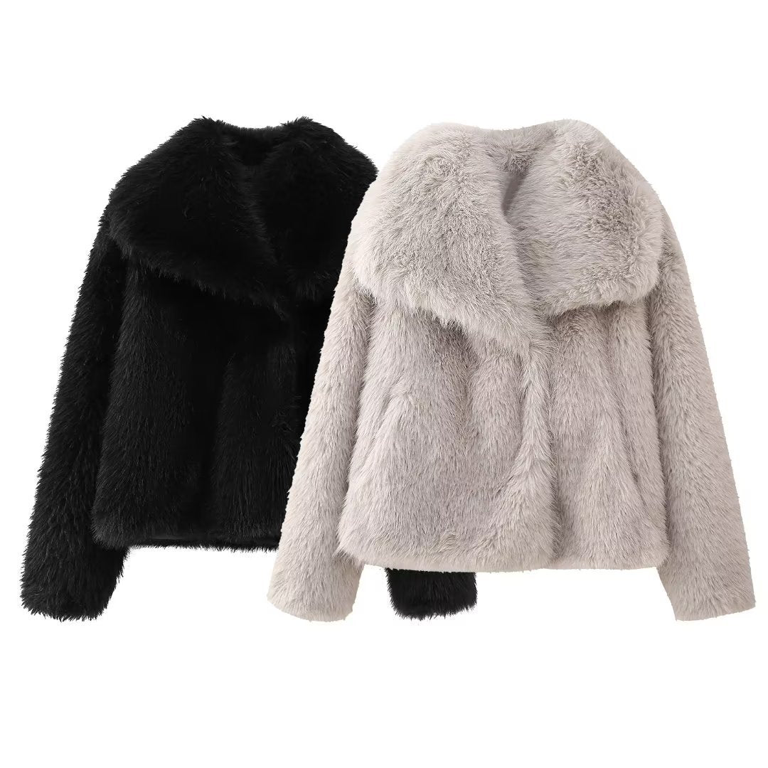 Anna – Manteau Fourrure Élégant